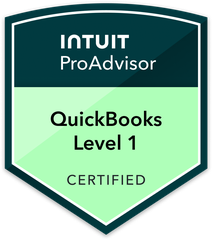 Intuit ProAdvisor: QuickBooks Level 1 Certified